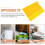 Kids' silicone placemats rectangle orange large 4