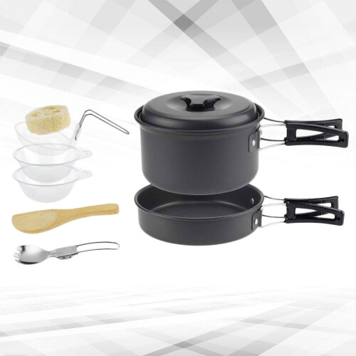 Guangmc portable camping cookware set for 1-2 people 1