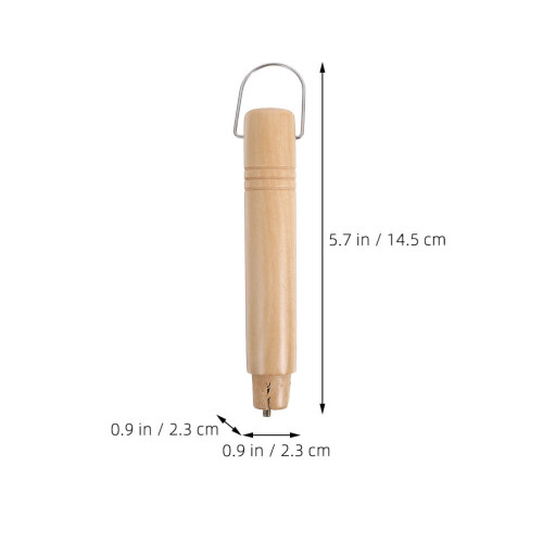 Wooden Pot Handle Replacement Set of 2 Light Yellow 1