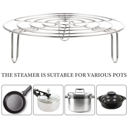 Stainless Steel Wok Steaming Rack 2 pcs 2