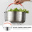 Stainless Steel Rice Steamer with Silicone Basket 5