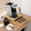 Bamboo Coffee Capsule Storage Drawer Organizer for Kitchen Office 30cm 2