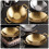 Small Tea Pot Golden Stainless Steel 1 Set 8