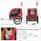 Reboque vermelho para bicicleta para cães com bandeira e refletores. 5