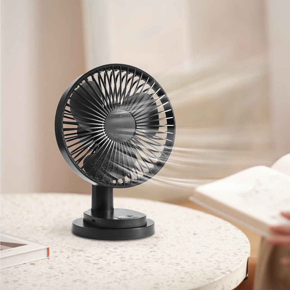 Herrnalise Portable Oscillating Desk Fan 4-Speed Usb-Powered 9178400214868