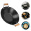 Stainless Steel Wok Pan 25cm Double Handle 5