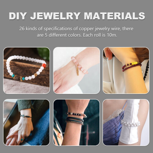 Copper Wire Jewelry Making 26 Gauge Thin Bare Wire 5 Rolls 1