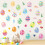 Adesivos de parede com flores alegres para decoração de primavera e Páscoa (12 peças) 6