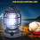 Hengsof Rechargeable Camping Lantern Waterproof LED Tent 2