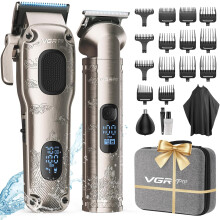 VGRPRO Hair Clippers Men Professional, Mens Clippers and Trimmers Set, USB Rechargeable Cordless Hair Clippers for Hair Cutting