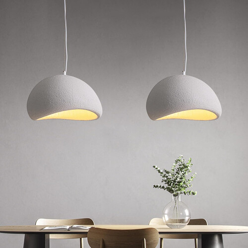 2X 40CM Creative Personalized Chandelier Indoor Ceiling Light E27 Retro Pendant Light Modern Grey Pendant Lights 2