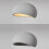 2X 40CM Creative Personalized Chandelier Indoor Ceiling Light E27 Retro Pendant Light Modern Grey Pendant Lights 4