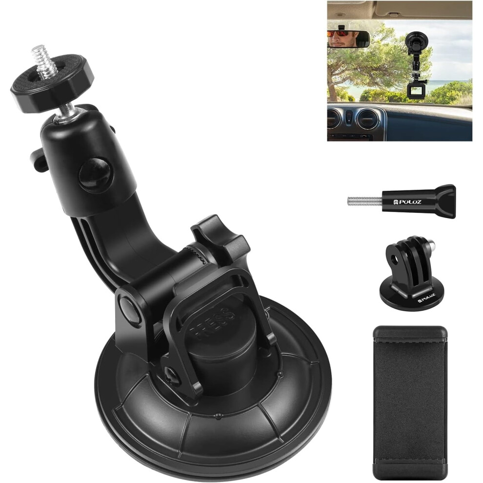 Car Suction Cup Mount For Gopro And Dji Osmo Action Cameras 9336866771299