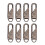 Zipper Pull Replacement Kit Black Metal Slider Tabs 5