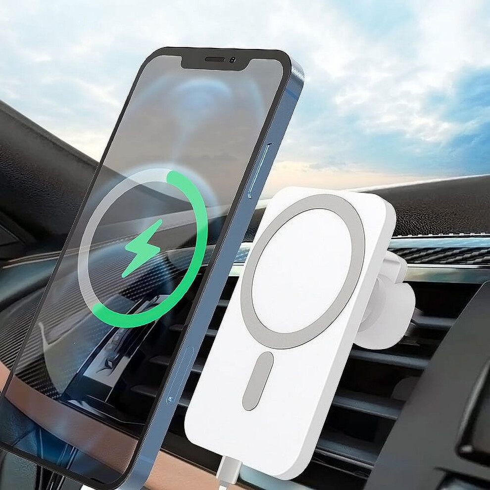 Magsafe Car Wireless Charger With Phone Holder For Iphone 9336866771824