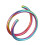 Nose Ring for Piercing Spiral Hoop Multicolor 1pc 1