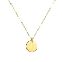 Name Pendant Necklace for Women with English Letter I