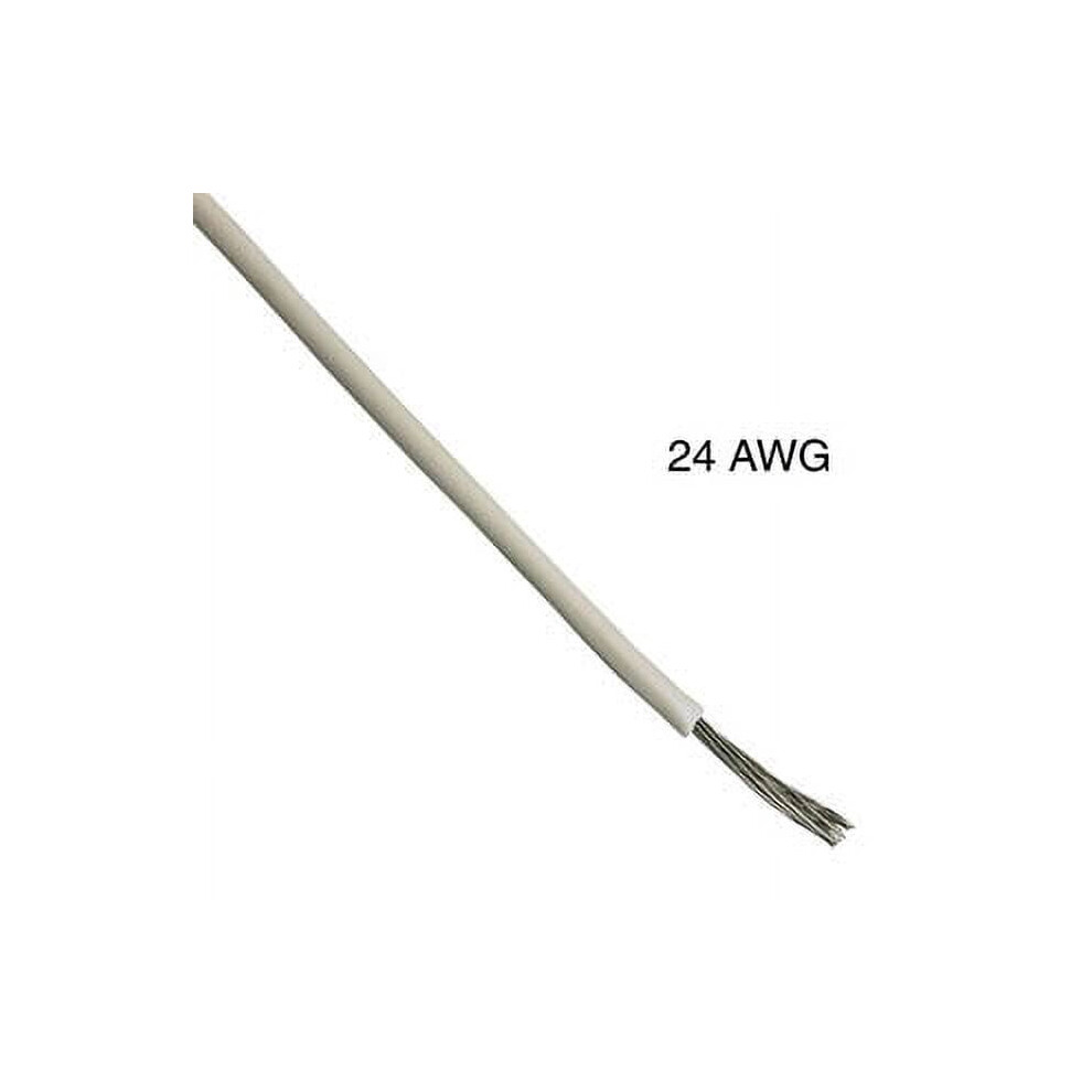 Stranded Wire 24 Awg 100 Ft Tc Pvc Ft1 White 9336866783810