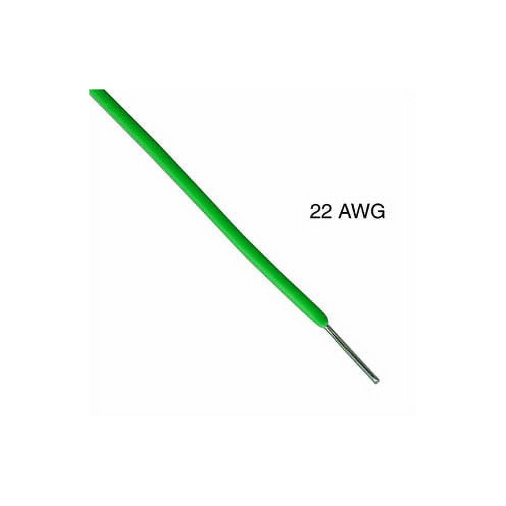 Solid Wire 22 Awg 25 Ft Pvc Insulated Green 9336866784619