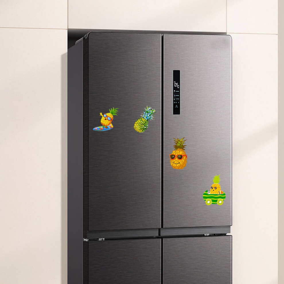 Pineapple Stickers Cartoon Vinyl Waterproof 24 Pcs 9336866783711