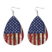 Örhängen med USA-flagga och bohemiska droppar, 1 par