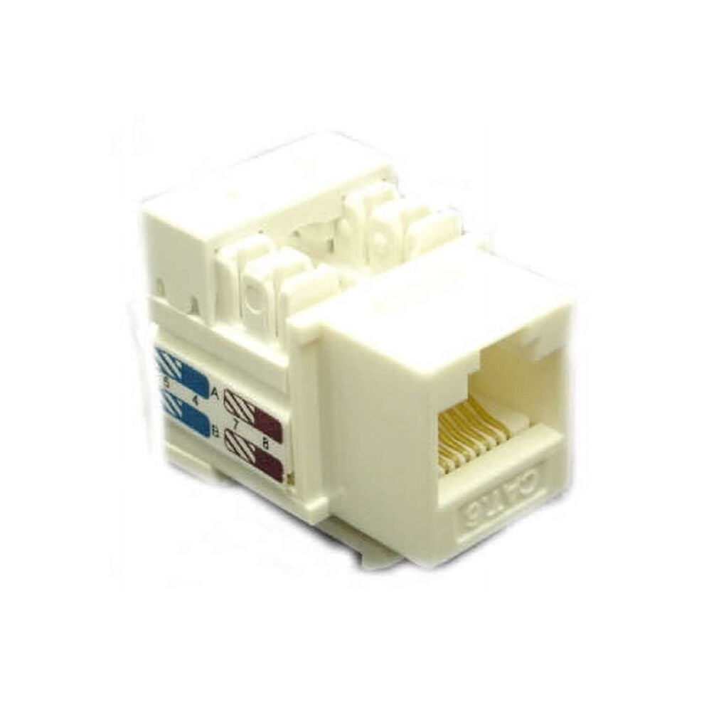 Keystone Jack Cat6 110 White 9336866785418
