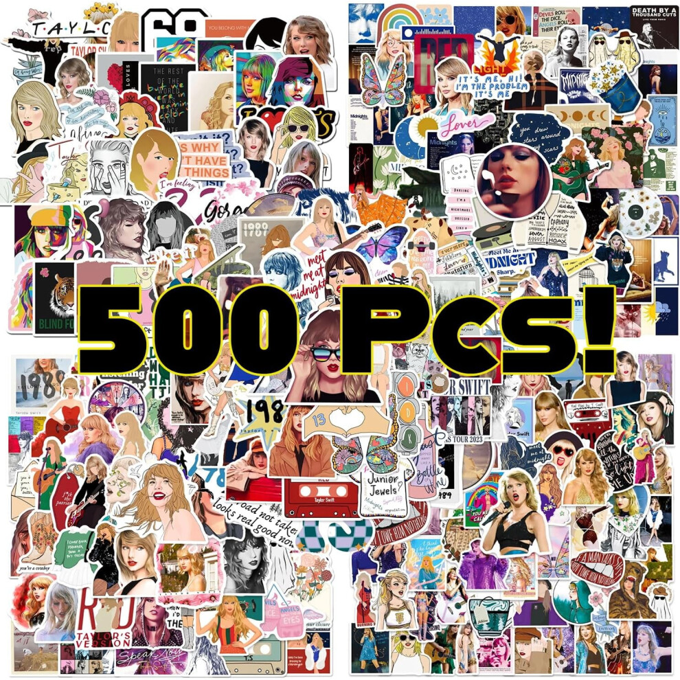 Pop Artist Stickers Waterproof Vinyl 500 Pcs 9336866783346