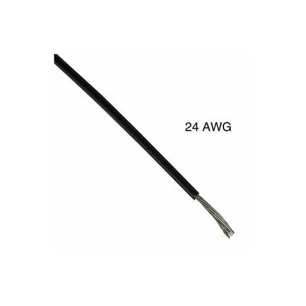 Stranded Wire 24 Awg 100 Ft Tc Pvc Ft1 Black 9336866783841