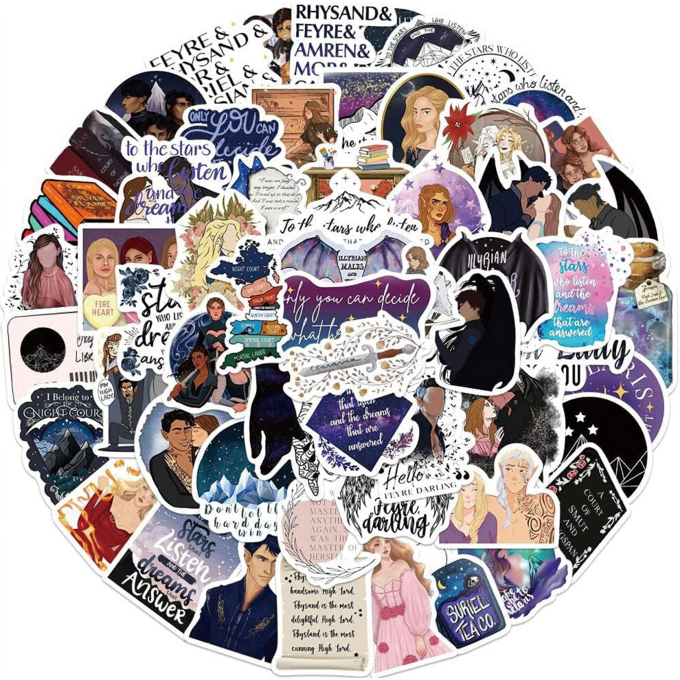 Acotar Stickers Vinyl Waterproof 60 Pcs 9336866783544