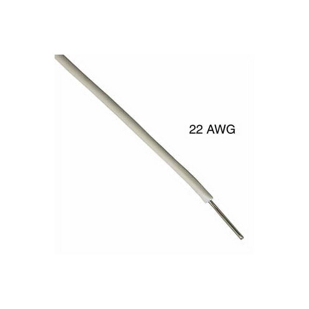 Solid Wire 22 Awg 25 Ft Pvc Ft1 300V 80C White 9336866784909