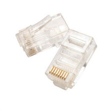 AGAA-3111A-10 - FICHE MODULAIRE 8P8C STR CAT5E RND (10 pièces/paquet)