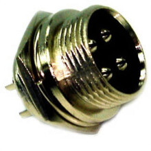 1274-0002 - KOVOVÝ KONEKTOR PRO MIKROFON 4M