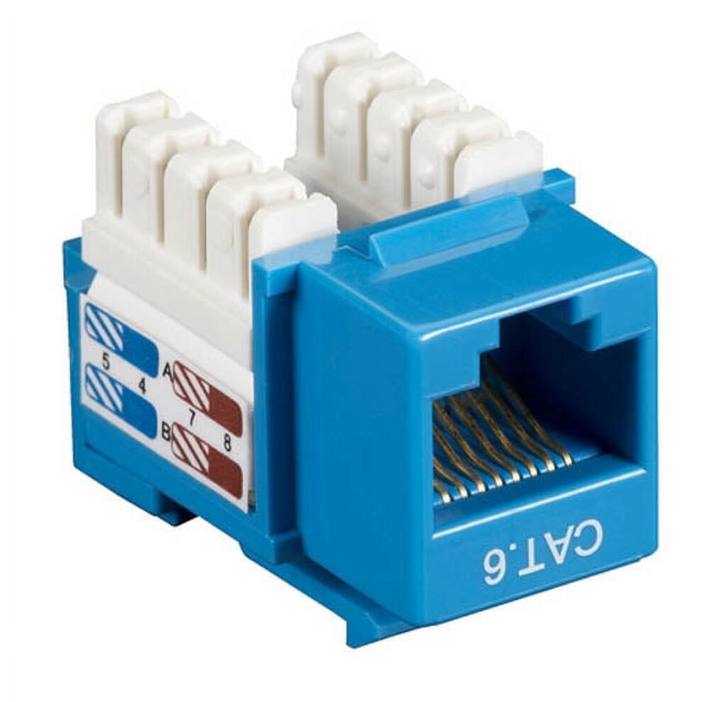 Keystone Jack Cat6 110 Blue 9336866785401