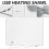 Heated Electric Lap Blanket USB Powered 1pc 7