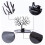 Deer Head Display Stand Black Jewelry Organizer 1pc 7