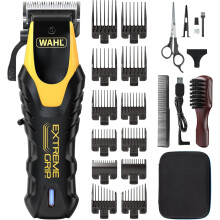 Wahl Extreme Grip Hair Clipper Heavy Duty Motor, Non Slip Silicone Sleeve, 120min Cordless Runtime, Adjustable Taper Lever