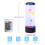 Veilleuse lampe à lave LED 7 couleurs changeantes noire 5