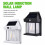 Solar LED-wandlamp met bewegingssensor IP65 8
