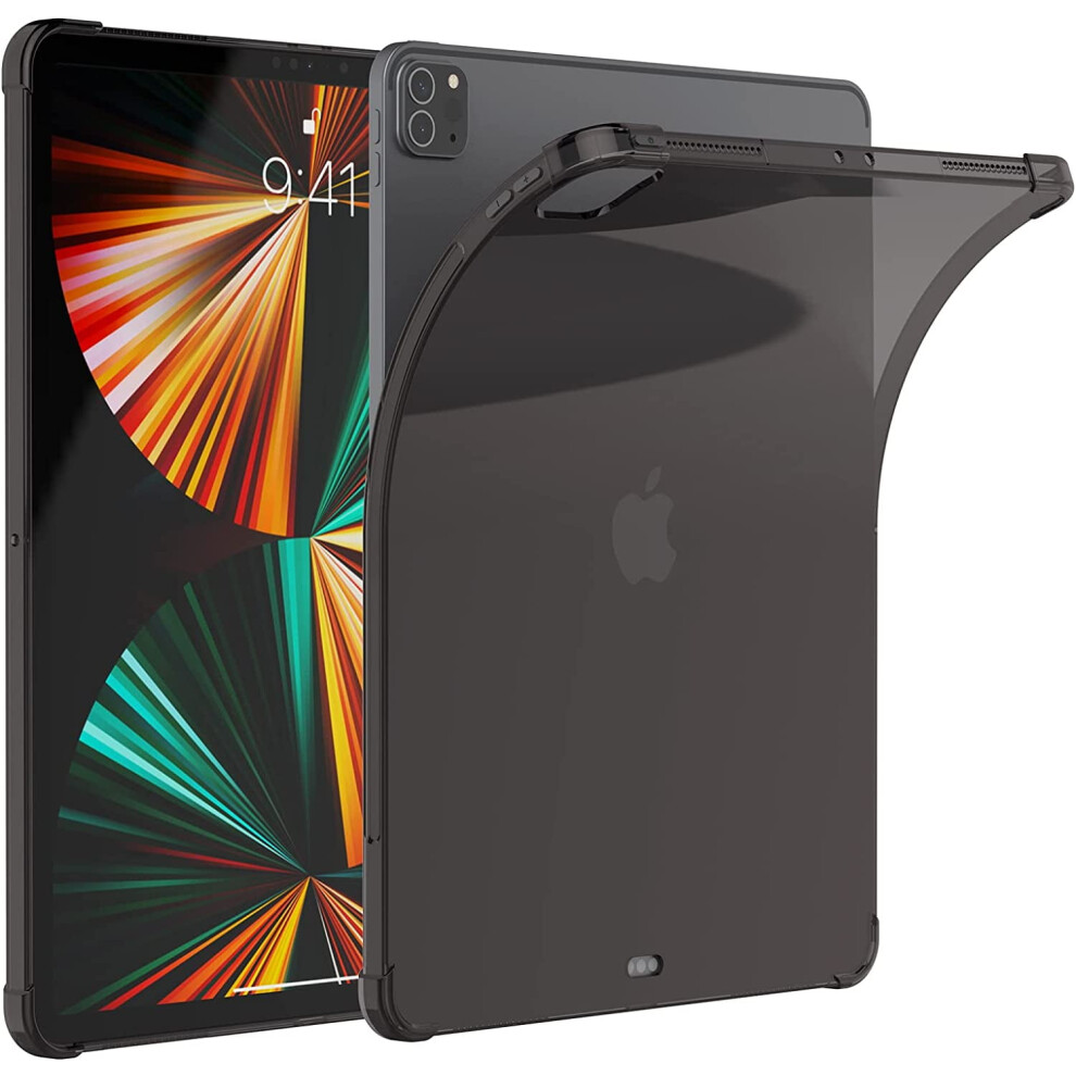 Ipad Pro 12.9-Inch 2021 Case Clear Tpu Black 917087548397