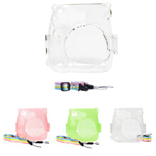 Puzdro na fotoaparát Leaveforme Crystal s nastaviteľným dúhovým ramenným popruhom pre Fujifilm Instax Mini8 / Mini8+ / Mini9Instant -
