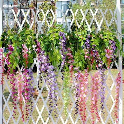 Wisteria Flower Garland Artificial 6 pcs