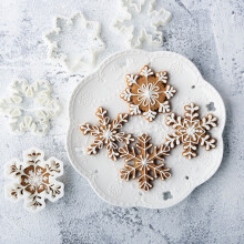 Snowflake Cookie Cutter Plastic Christmas DIY 1 Piece