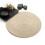 Rond bureauonderlegger met warmte-isolatie, beige, 35 cm 4