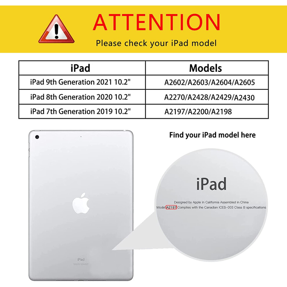Ipad 10.2 Glitter Case With Pencil Holder For 9Th/8Th/7Th 917087554343