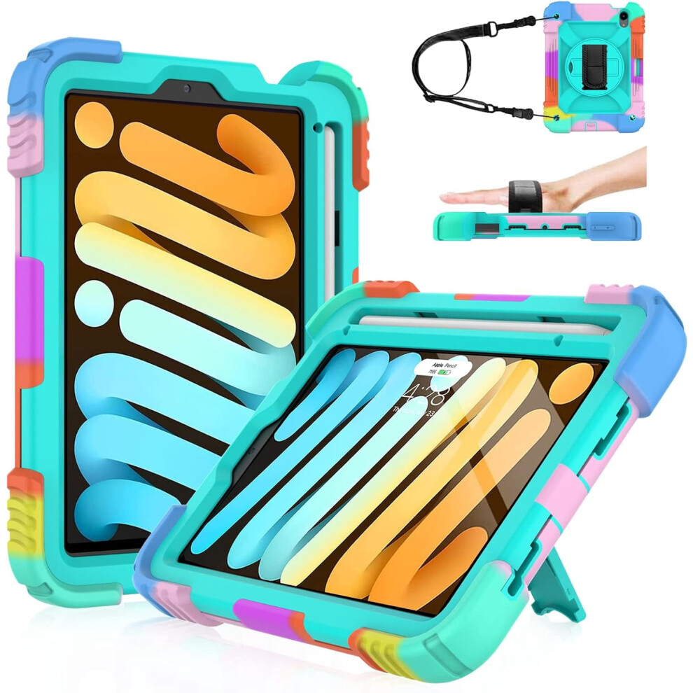 Ipad Mini 6 Case 2021 Heavy Duty Shockproof With Pencil 917087554534
