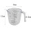 Meuva measuring cylinder transparent plastic 300ml 5