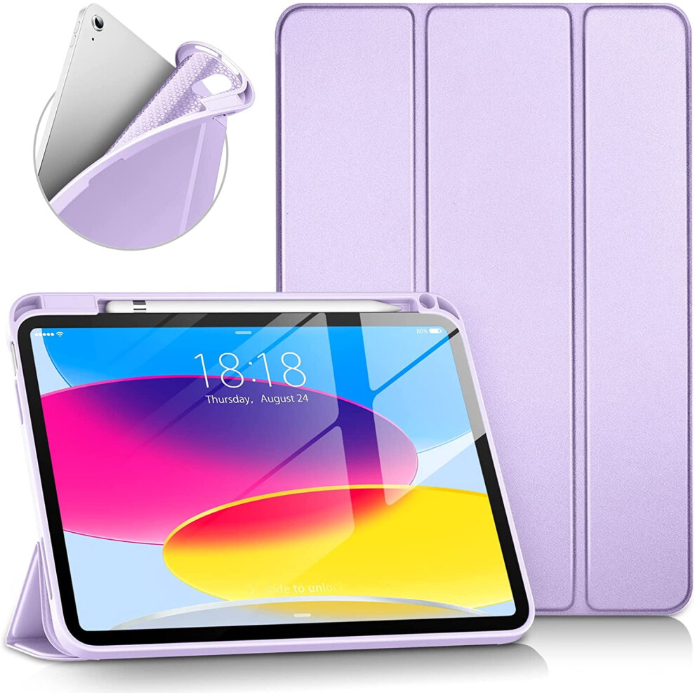 Ipad 10Th Gen Case 10.9 Inch Slim Tri-Fold Stand With 917087555272