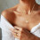 Women's Clavicle Necklace Simple Acrylic Pendant 3