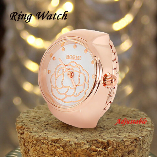 MIARHB Dial Quartz Analog Ring Watch for Women