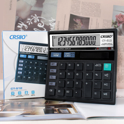Honeeladyy battery calculator 12-digit portable with large